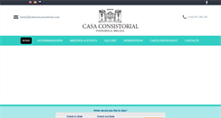 Desktop Screenshot of hotelcasaconsistorial.com